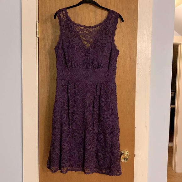 Women’s purple cocktail dress, size 8. - Picture 1 of 3
